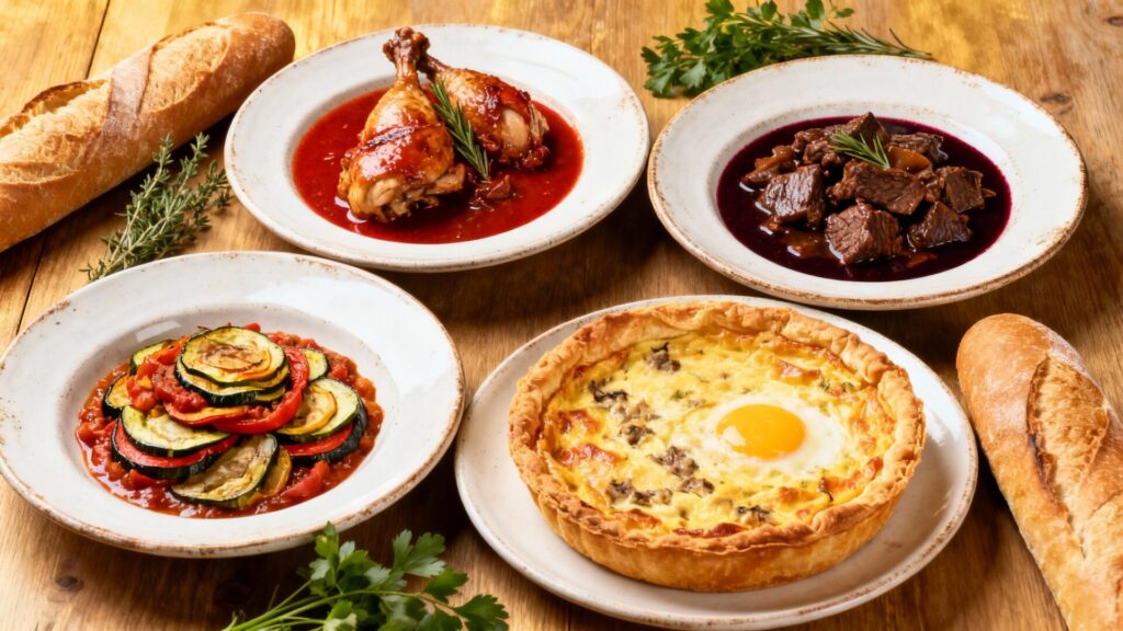 Les 4 plats emblématiques de la cuisine française sans aucun texte